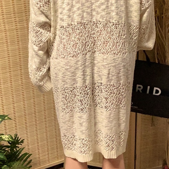 TORRID OPEN STITCH CARDIGAN OPEN FRONT SWEATER. PRISTINE, 5X. NWT - Picture 6 of 14